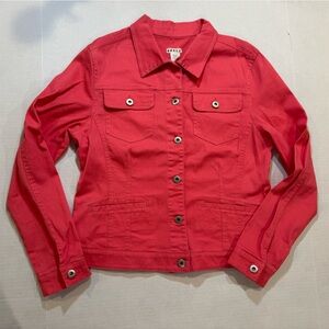 Women's pink Jean Jacket size large